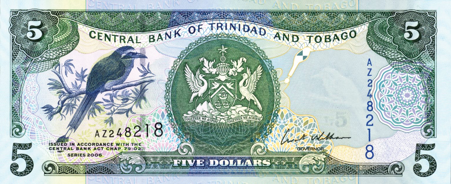 Trinidad and Tobago new 5-dollar note (B222a) confirmed – BanknoteNews