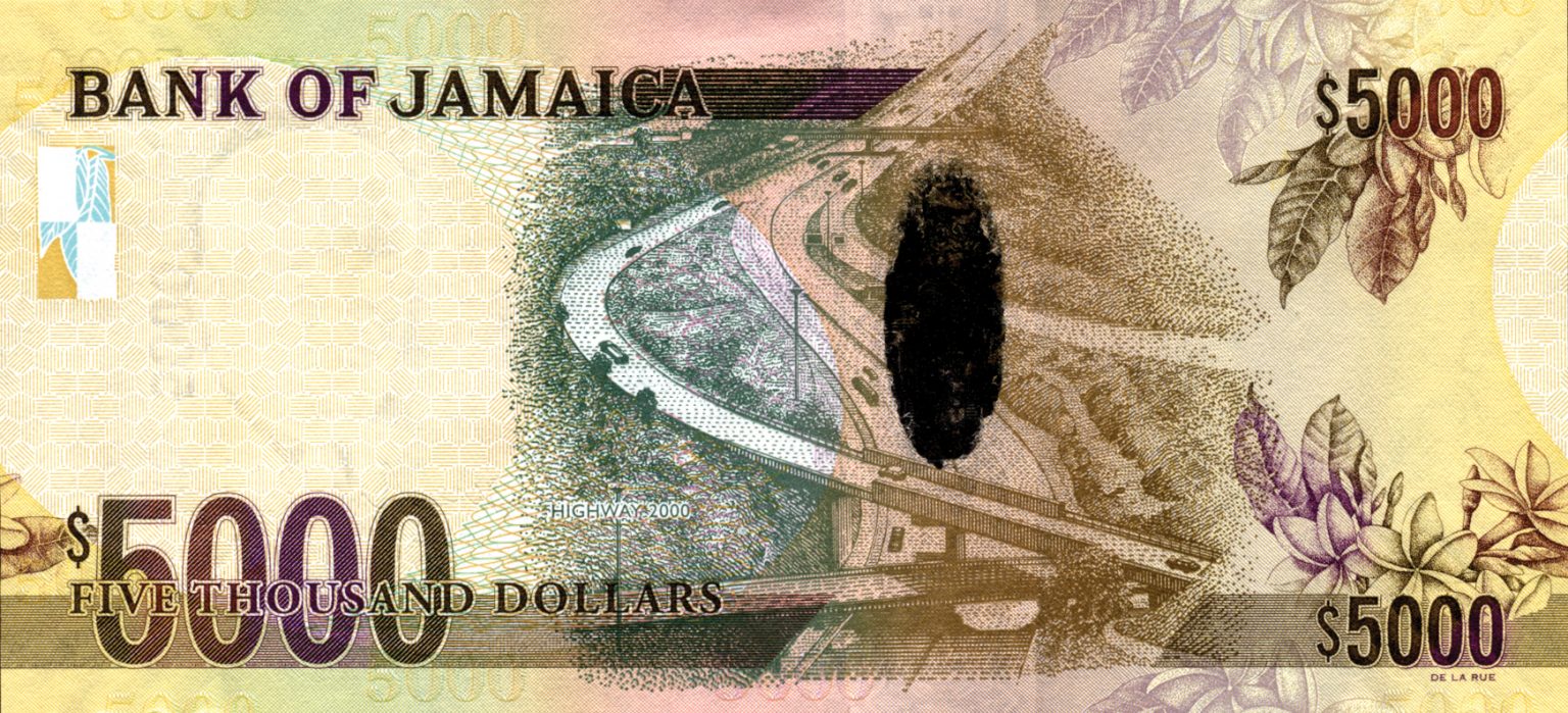 Jamaica new 5,000dollar note (B242) reported for introduction in