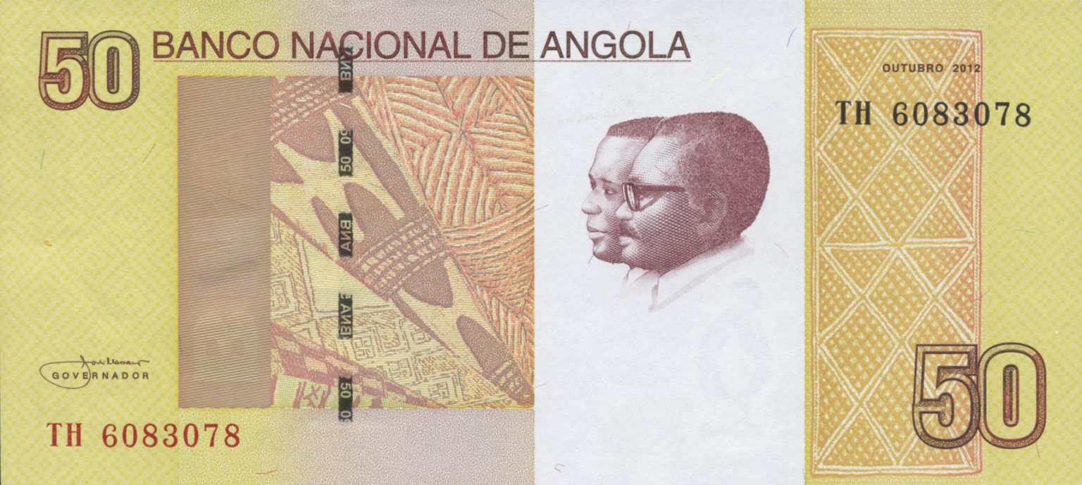 Angola Notes Angola new 50-, 100-, 200-, and 500-kwanza notes (B545a – B548a ...