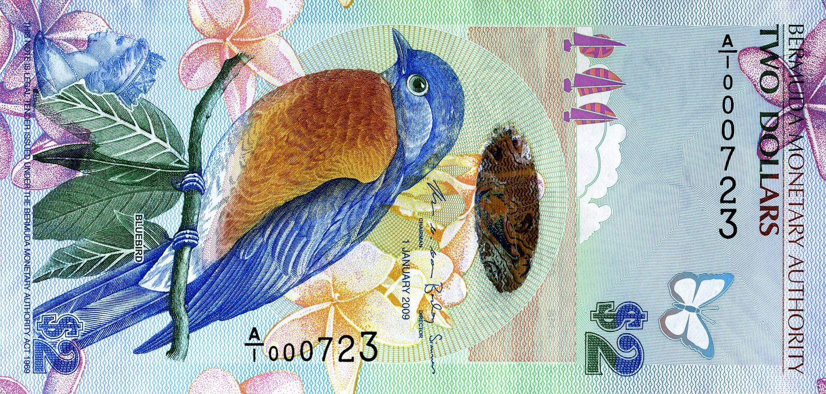 Bermuda 2-dollar note (B230a) named IBNS Banknote of the Year