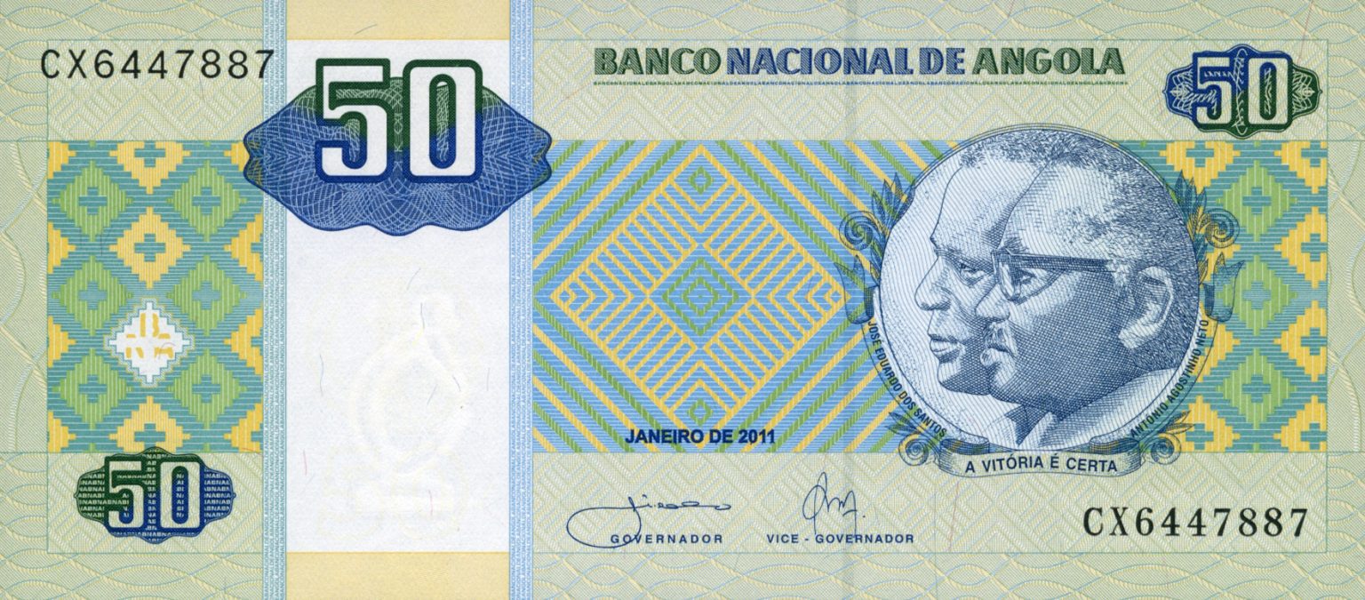 Angola Notes Angola new sig/date (00.01.2011) 50-kwanza note (B537c) confirmed ...