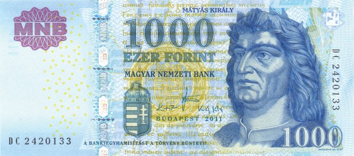 Hungary new date (2011) 1,000-forint note (B582c) confirmed – BanknoteNews