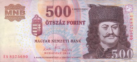 Hungary new date (2010) 500-forint note (B581c) confirmed – BanknoteNews