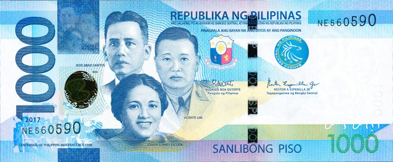 Philippines new 1,000-peso note (B1089a) confirmed – BanknoteNews