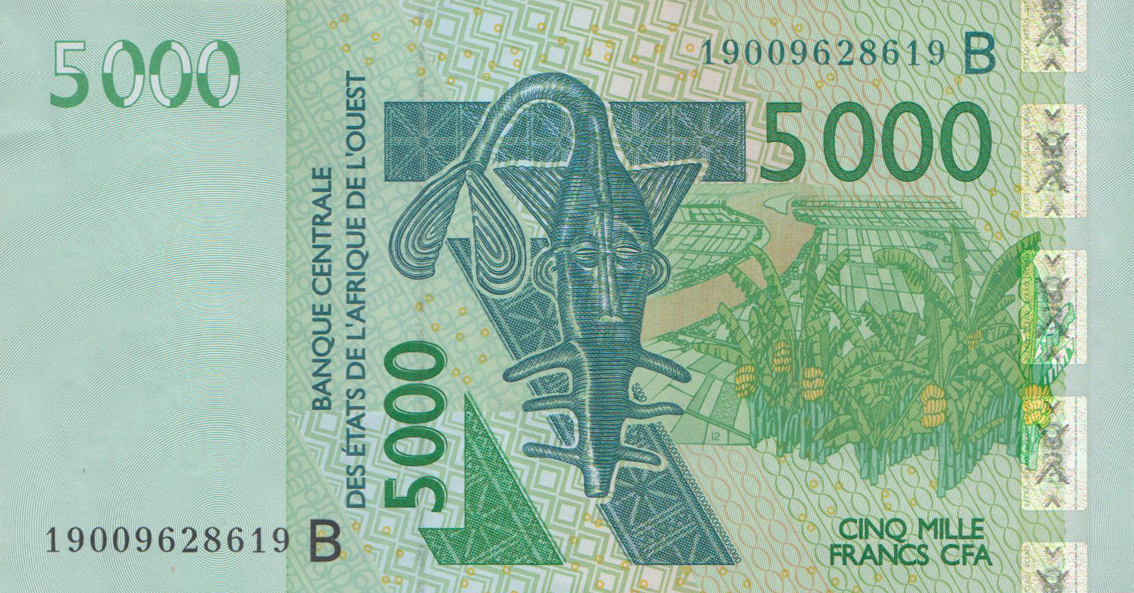 West African States 10000 B 10,000 p-218B 2018 UNC Banknote Francs Benin 