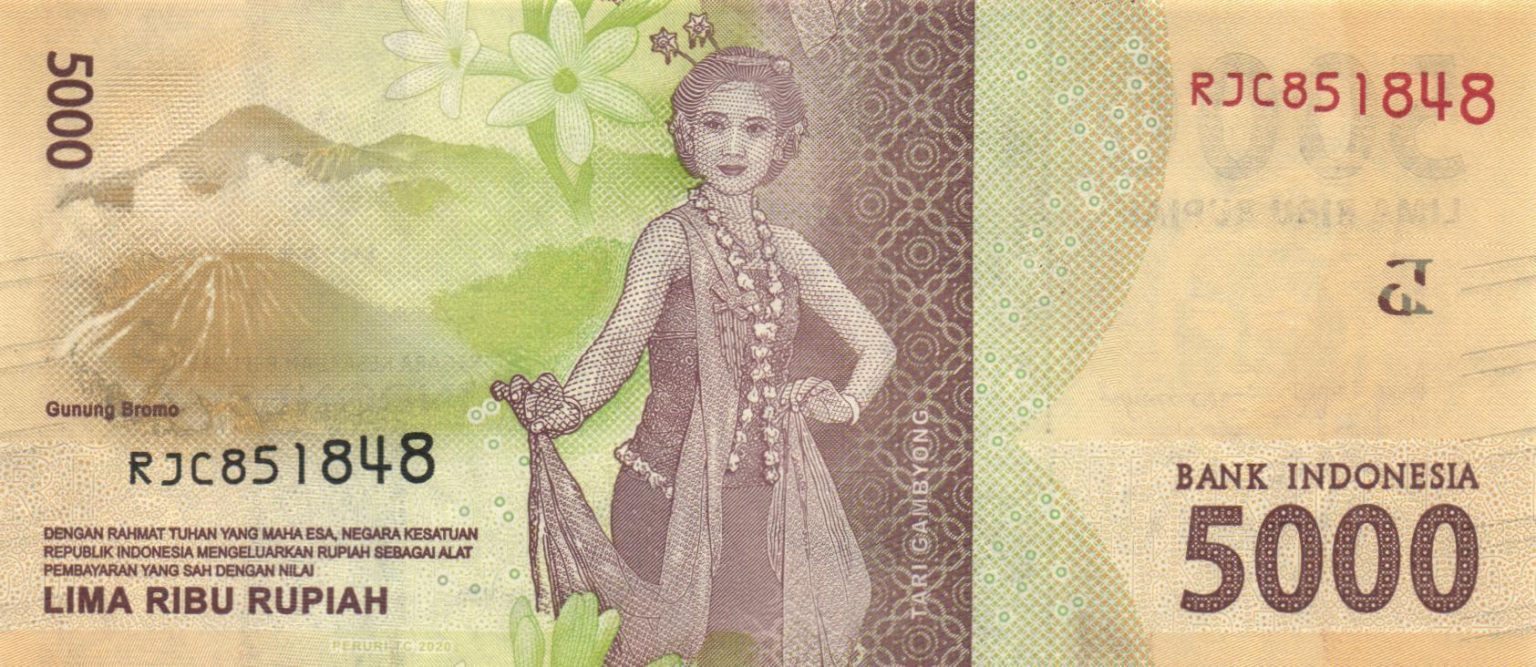 Indonesia new date (2020) 5,000-rupiah note (B611f) confirmed ...