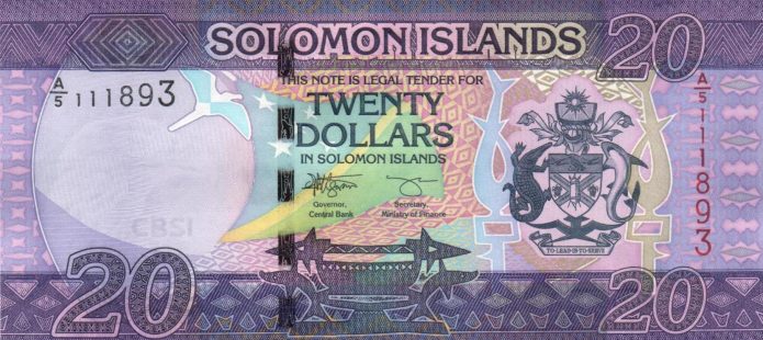 Solomon Islands new signature 20-dollar note (B223b) confirmed