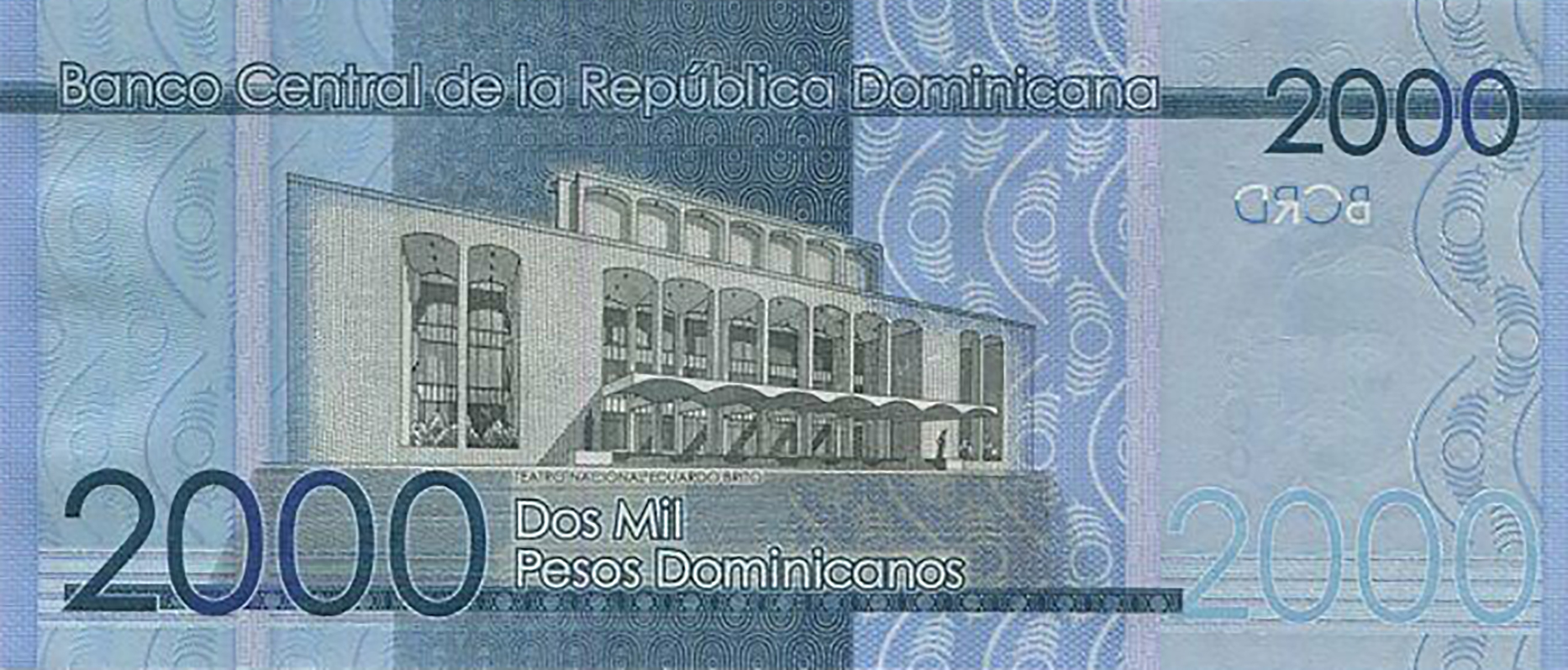Dominican Republic New Date 2019 2 000 Peso Dominicano Note B732b Confirmed Introduced 04 09