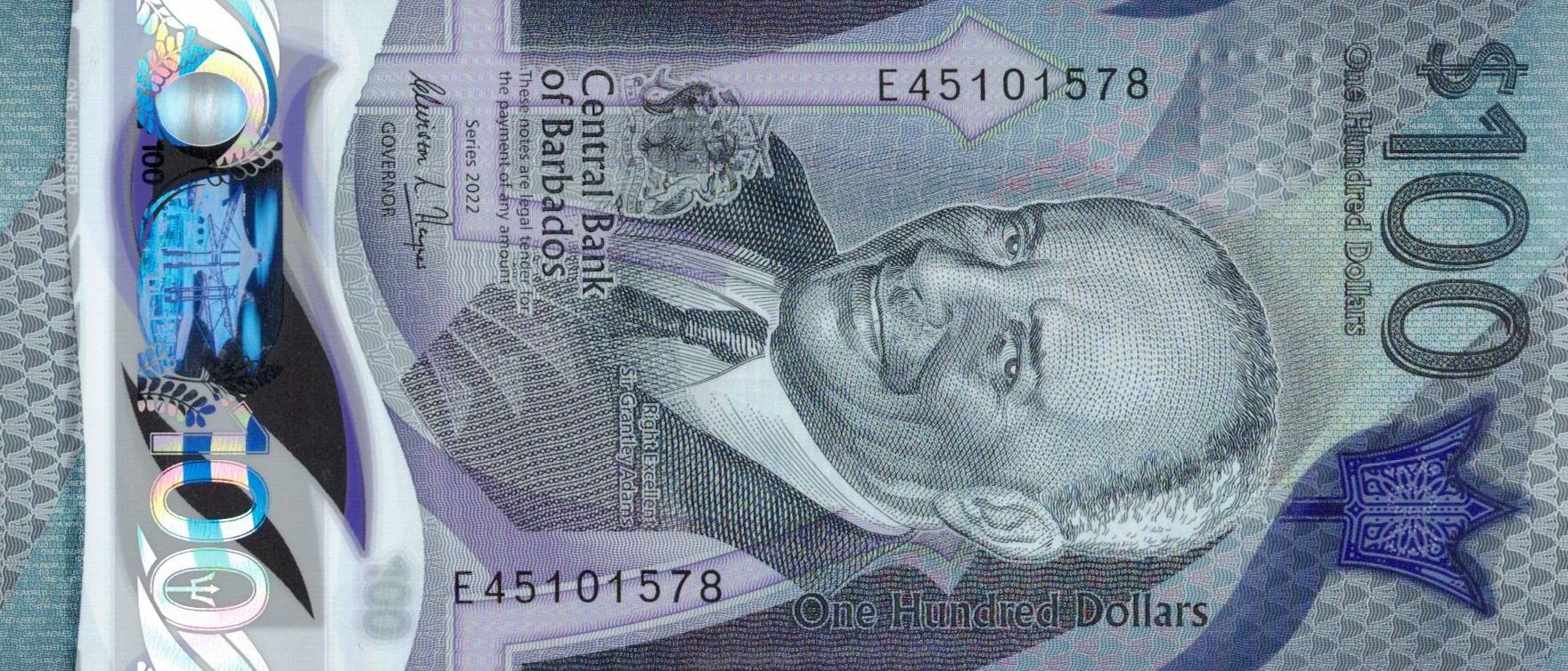 Barbados new 100-dollar polymer note (B244a) confirmed – BanknoteNews