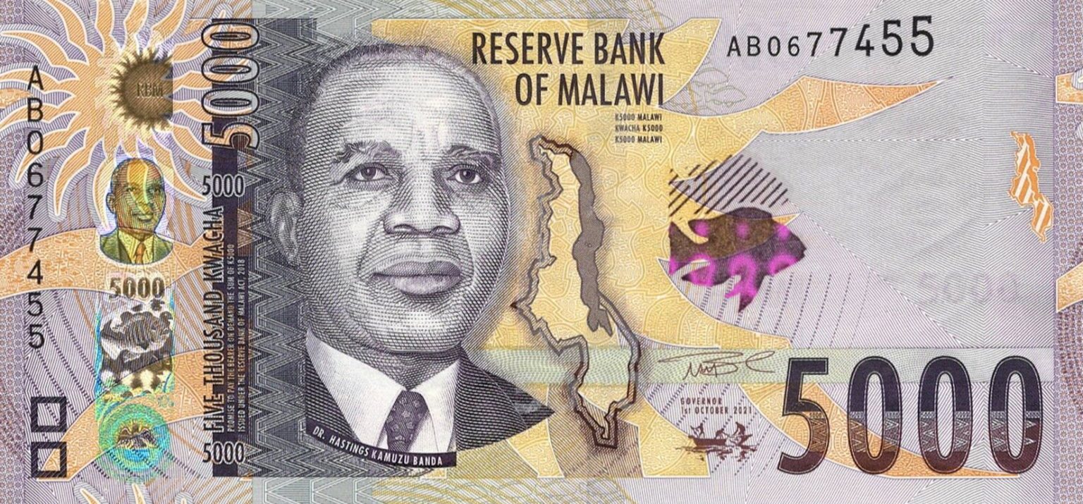 Malawi 5,000-kwacha note (B165) wins “Best Applied Security Product ...