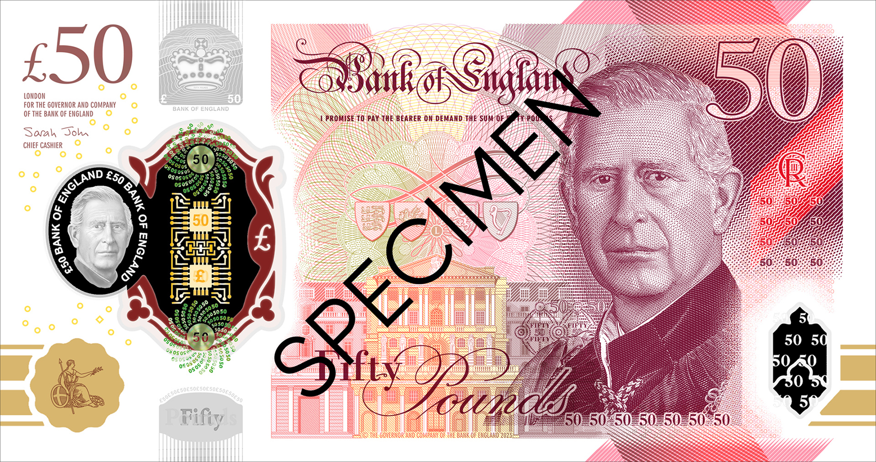 United Kingdom New 50 pound Note B210a Reported For Introduction Mid United Kingdom New 50 pound Note B210a Reported For Introduction Mid