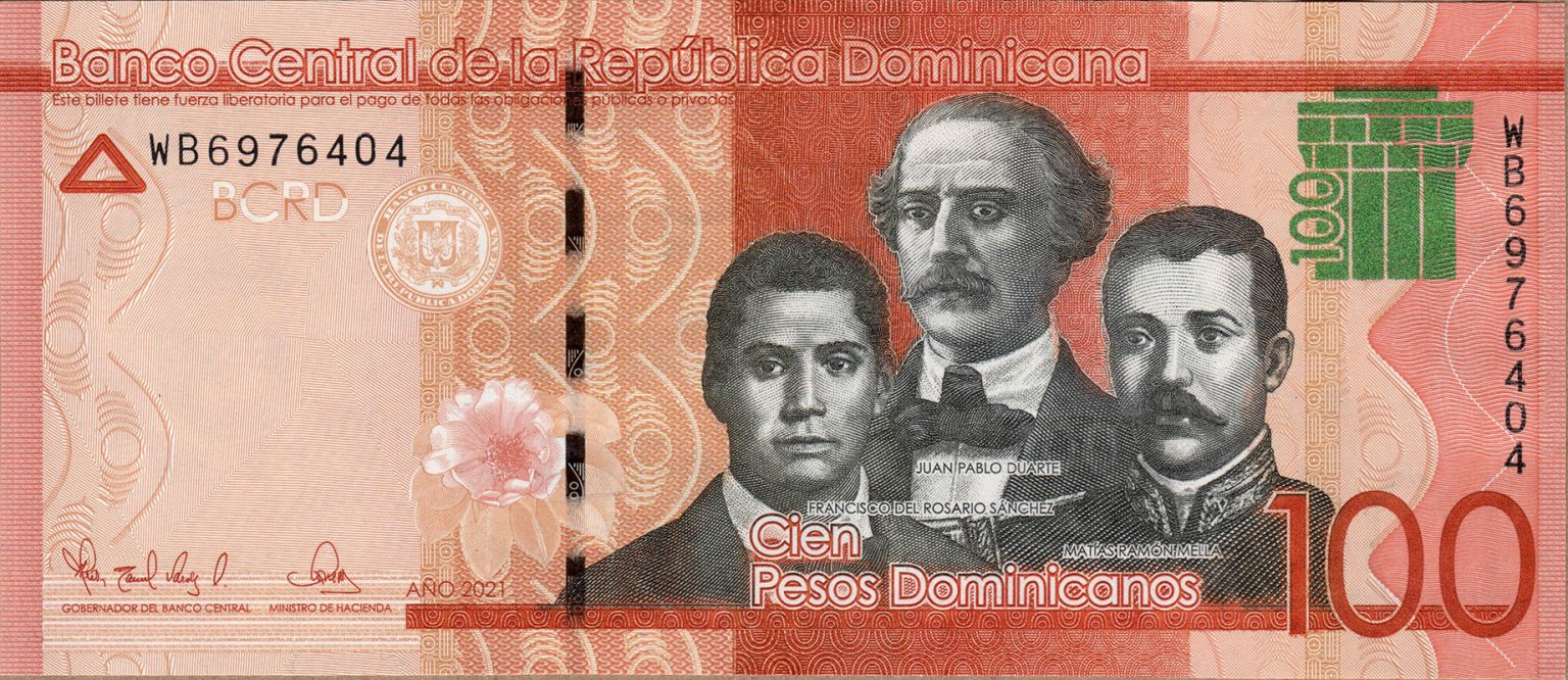 Dominican Republic new sig/date (2021) 100peso dominicano note (B728c) confirmed BanknoteNews