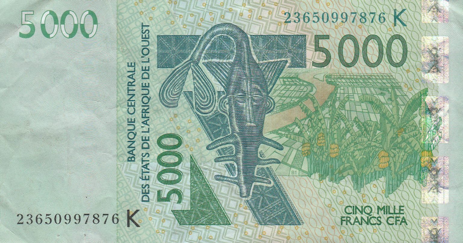 West African States (Senegal) new sig/date (2023) 5,000-franc note ...