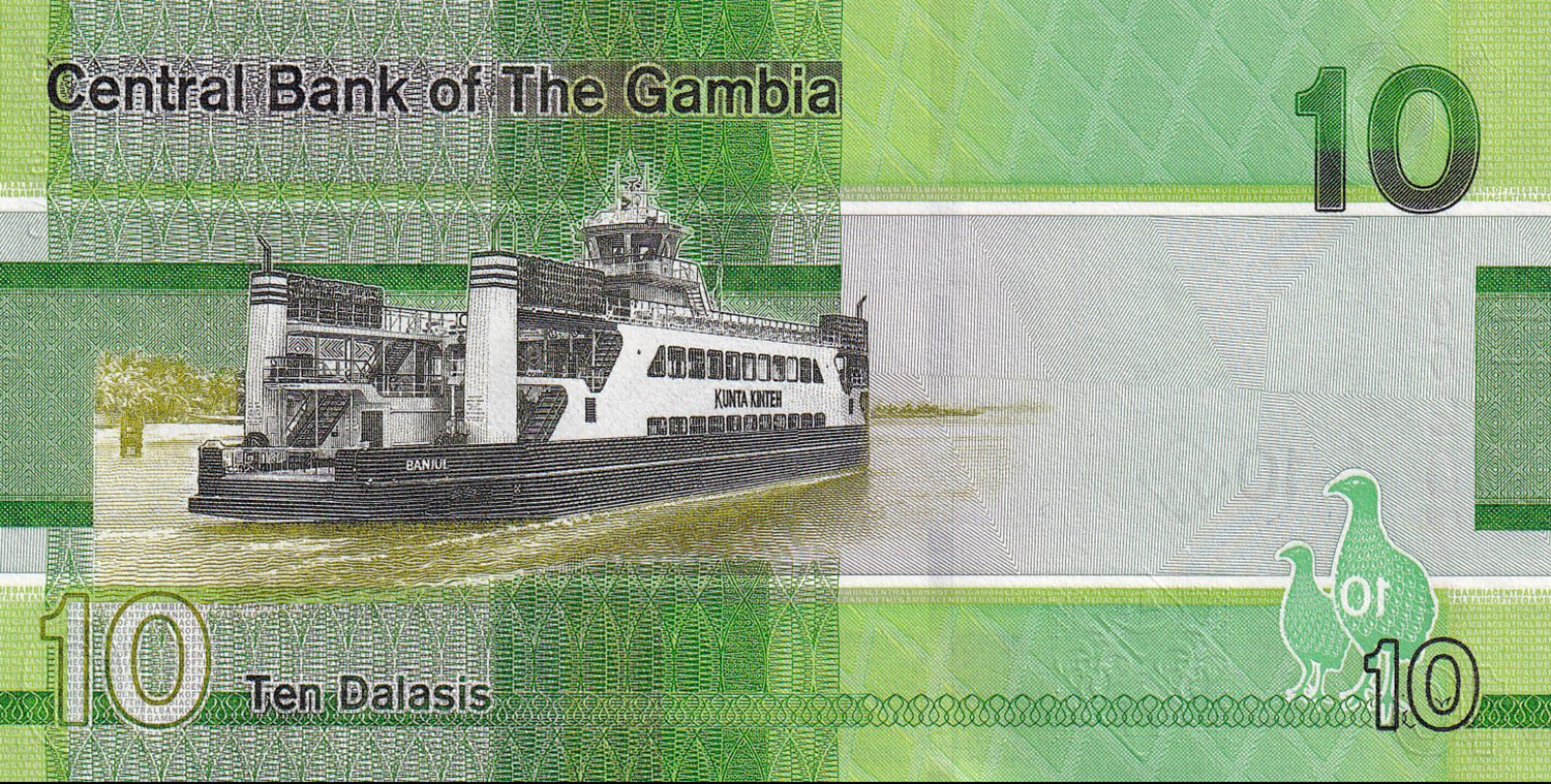 2019 Gambia 5, 10, 20 Dalasis Banknote Set – Uncirculated UNC World Paper Money