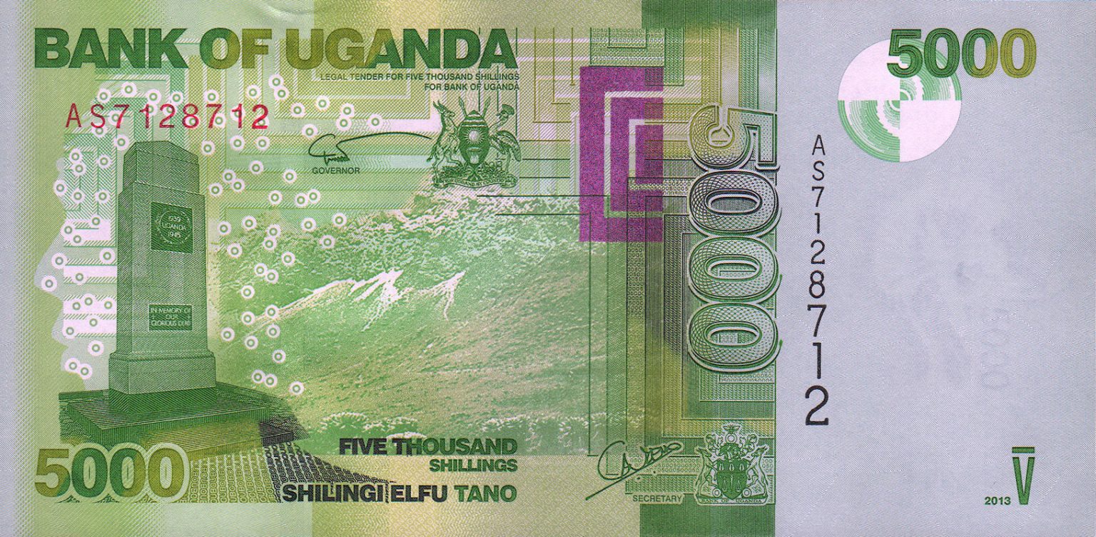 Uganda new date (2013) 5,000-shilling note (B156c) confirmed – BanknoteNews