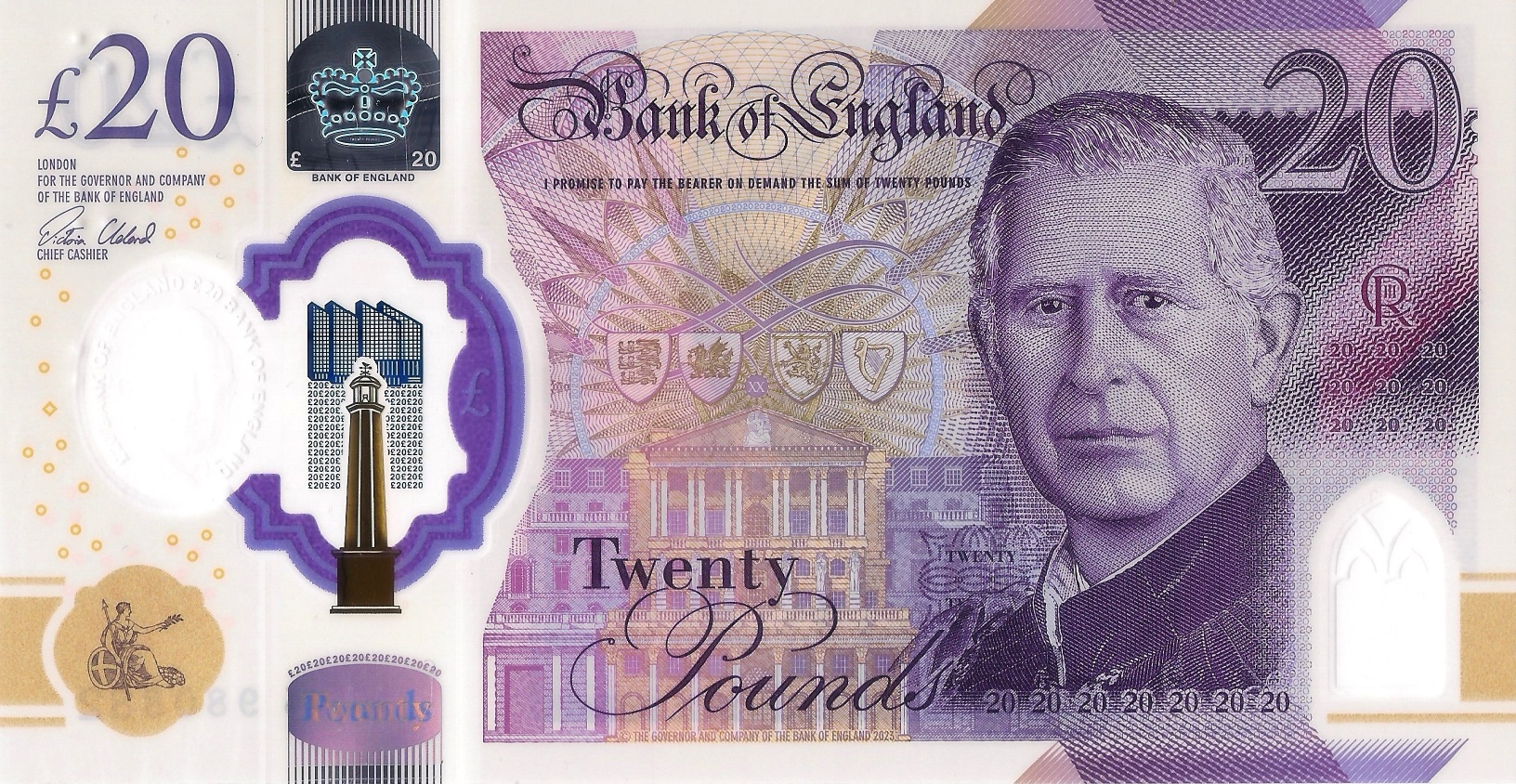 United Kingdom New Signature 20 pound Note B209b Confirmed BanknoteNews